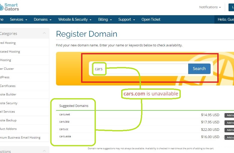 Hop to Register Domain Step 3